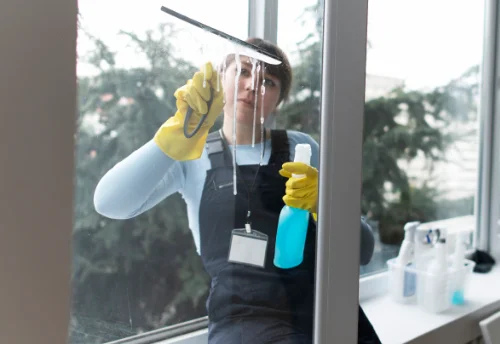 Nettoyage de vitres intérieures et extérieures à Teurthéville-Bocage